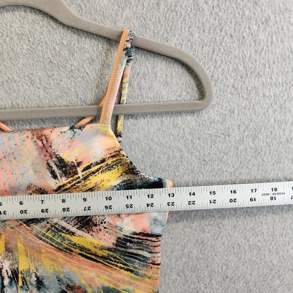 Athleta Girl Sports Bra Girls 12 Simone Biles Brushstroke Tank Because I Can - Picture 11 of 14